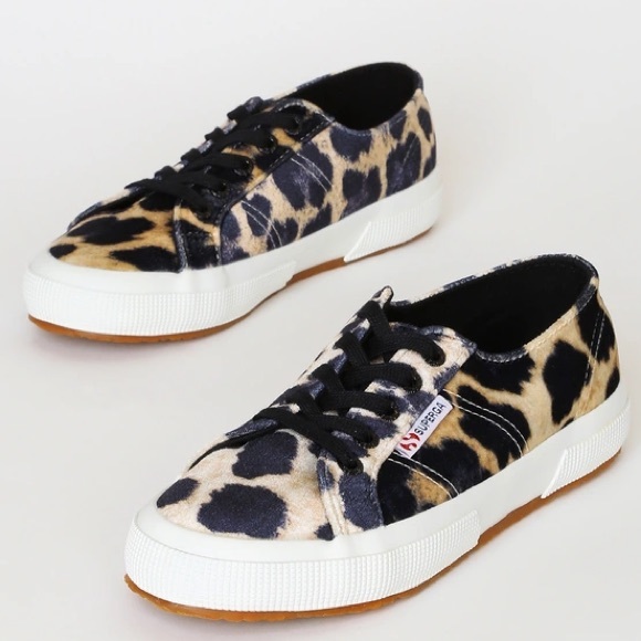 Superga Shoes - Superga • 2750 Velvet Leopard Sneaker